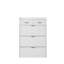 Armoire à chaussures 1250 couleurs avec 3 portes et 2 tiroirs, porte en PVC avec forme, grand espace de rangement-559335162