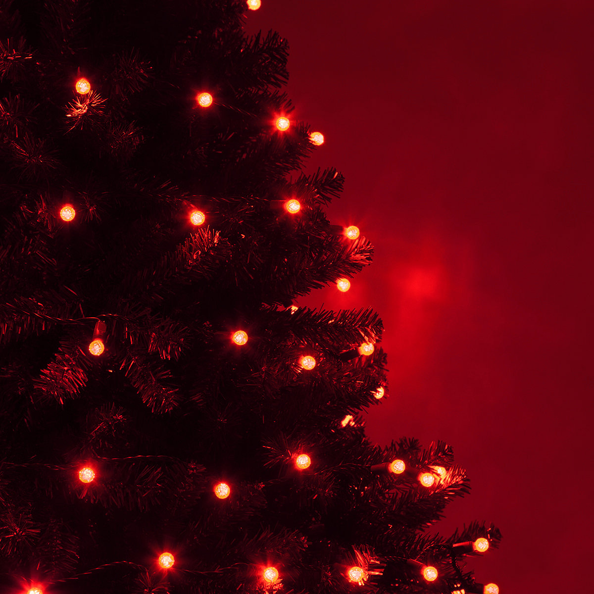 70-Light LED Mini Globe String Lights, Red