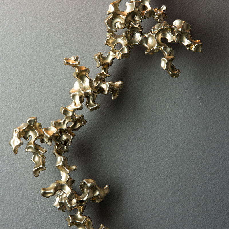 Coral Sconce - White, Modern Brass