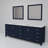Jacques 84 in. W x 22 in. D Double Bath Vanity, and 34 in. Mirrors-112957819-112957820