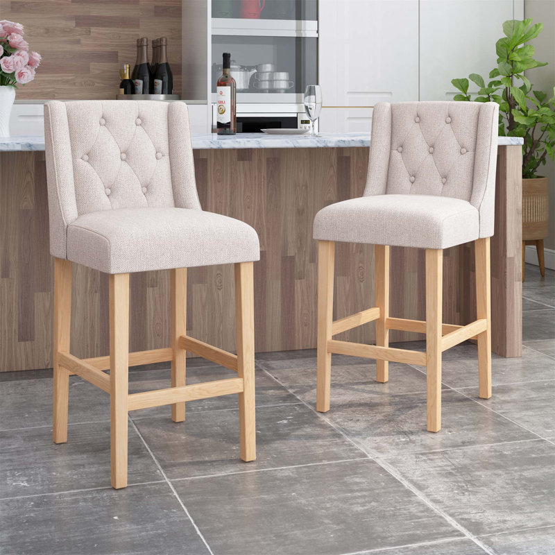 Gertz Eline Stool, Beige, Counter Stool (27" Seat Height)