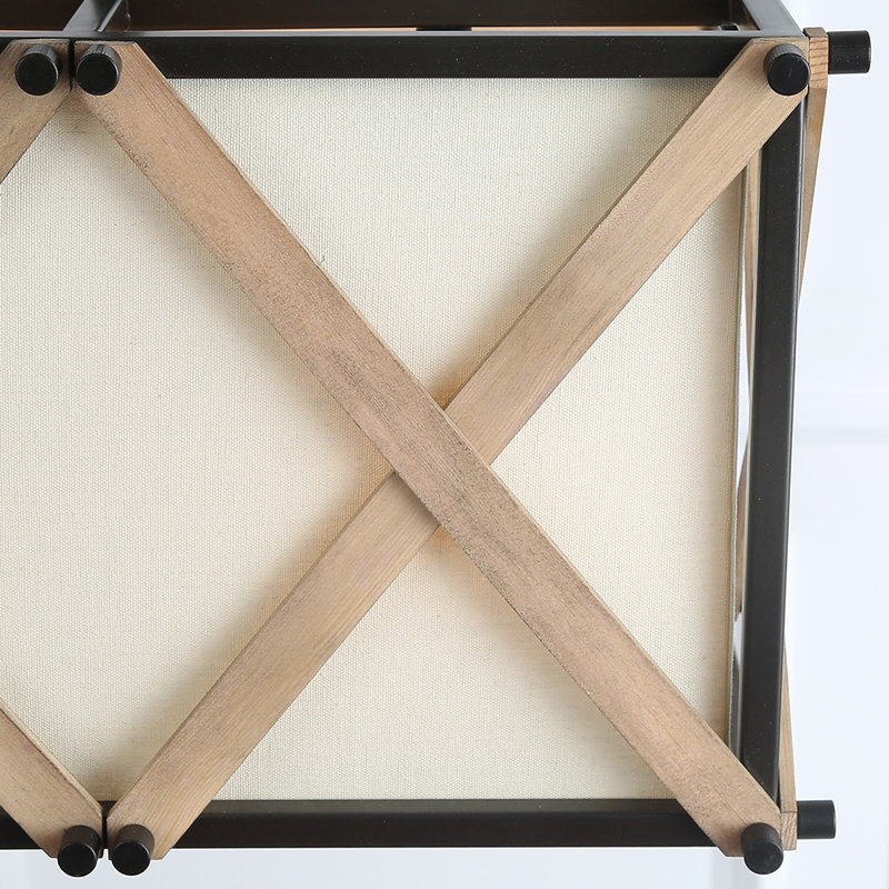 Lustre rectangulaire en bois 3 lumières Renken