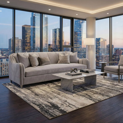 Roxbury Park Velvet Sofa by Michael Amini