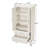 Mid Century Modern Tall Storage Cabinet with Adjustable Shelves and Drawers-1766564878