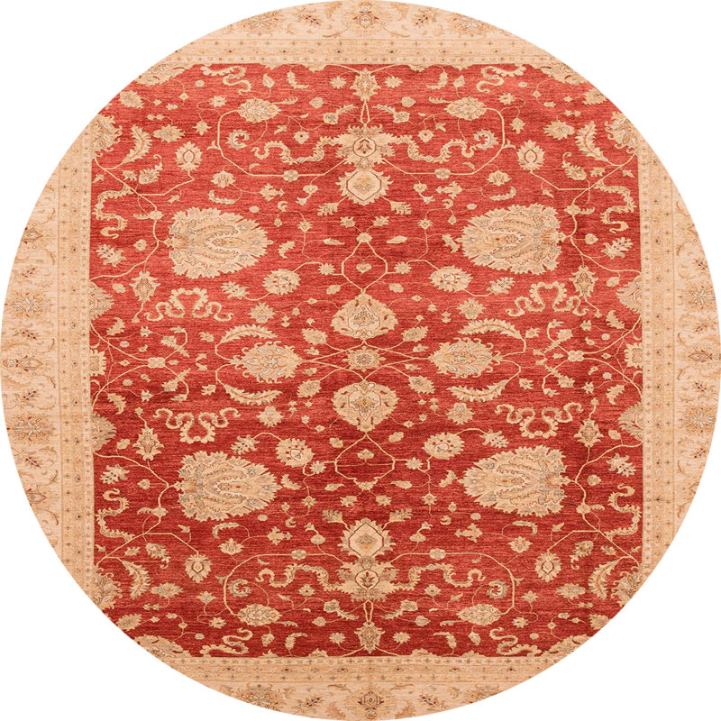 Abstract Indoor Rug, Round 3'