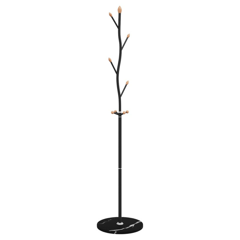 Galeton Iron Freestanding Coat Rack, Black