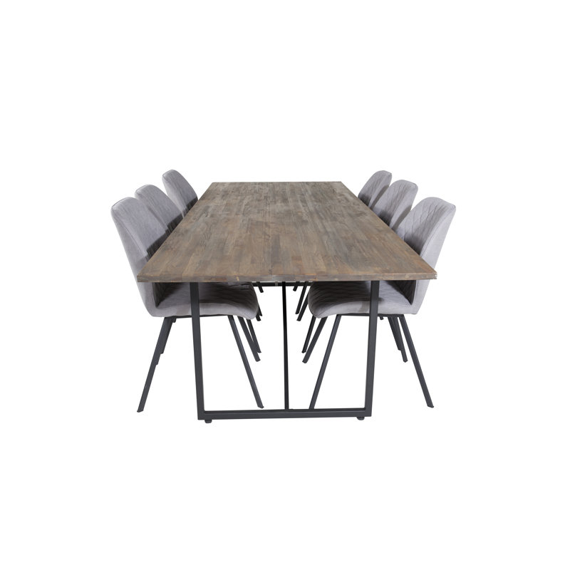 Cepero 6 - Person Dining Set, Grey