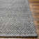 Tapis rectangulaire en laine / polyester gris anthracite Buster