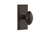 Grandeur Carré Plate Passage with Eden Prairie Door Knob