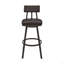 Tabouret de comptoir pivotant en métal brun avec similicuir brun-164323672-164323678-164323676