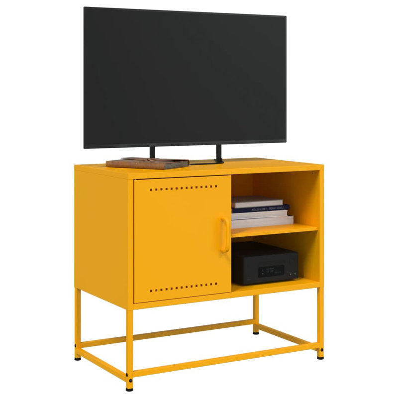 Antwana Unfinished TV Stand for TVs up to 24", Anthracite, 100.5cm