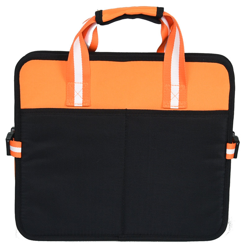 Small Orange Nylon Folding Travel Pet Bed