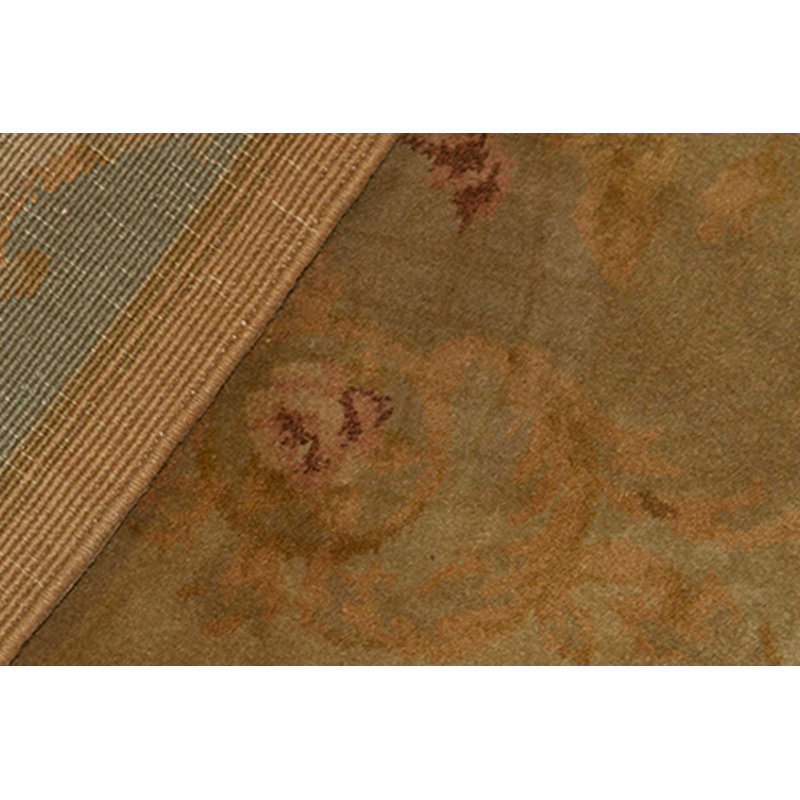 Hand-Knotted High-Quality Green Area Rug