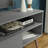 Modern TV Stand with 1 Door and 4 Shelves with Cable Management-106743922