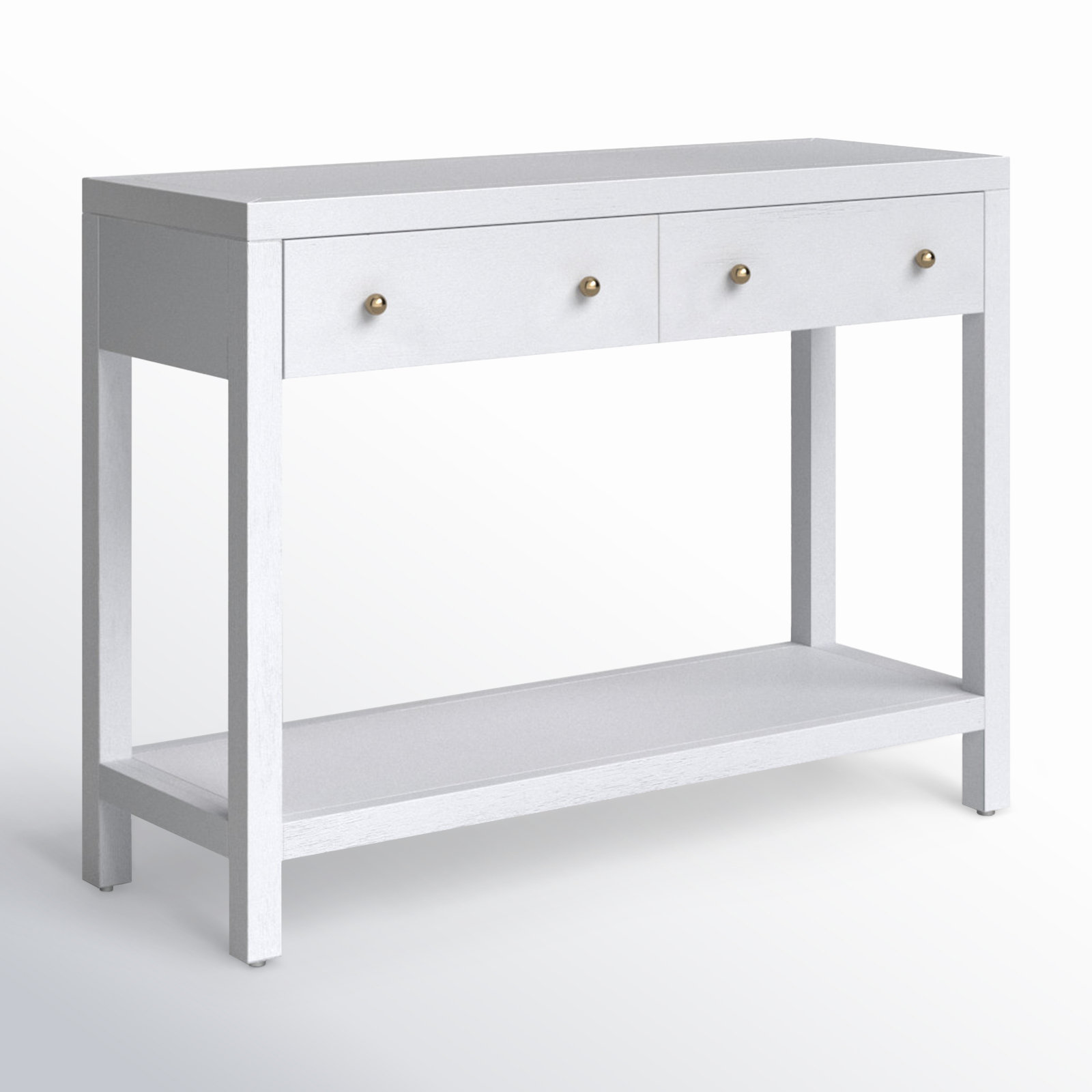 Celine 40" Console Table, Textured White