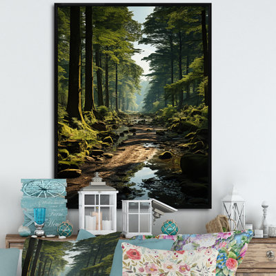 «Forest Enchanted Woods Earthy», impressions sur toile