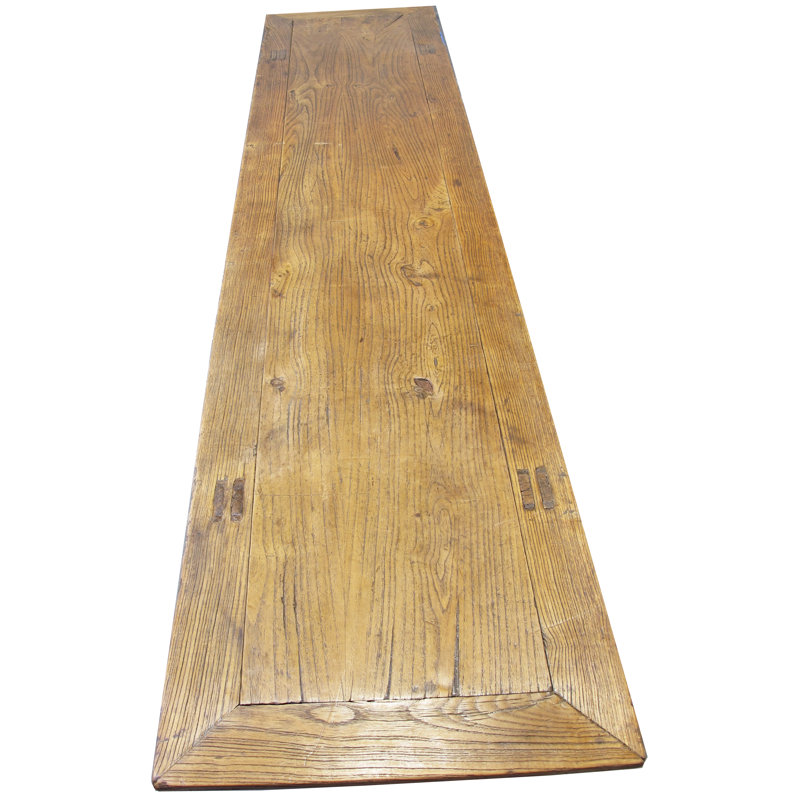 Vintage 86" Long Elm Bench, 20.9 " H x 85.8 " L x 16.5 " D