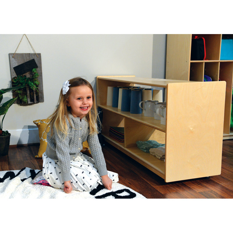 Étagère 2 compartiments Environments, Naturel, Contre-plaqué, H 23,5 po x l 48 po x P 15 po