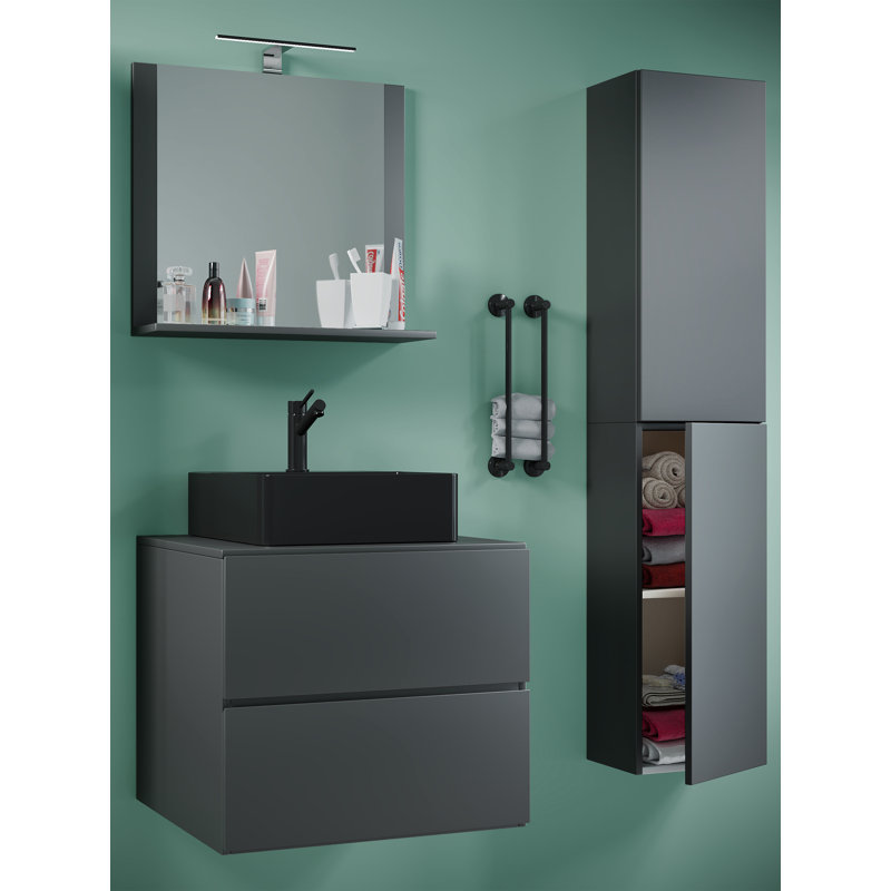 Andzelika Bathroom Furniture Suite, Black