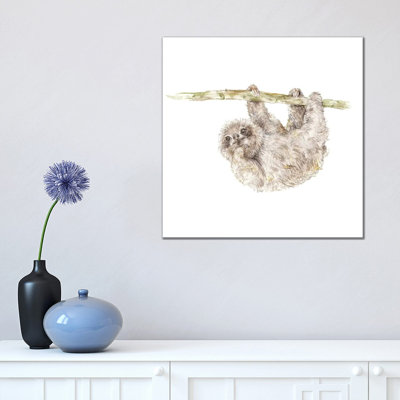 Sloth by Wandering Laur - Wrapped Canvas Painting