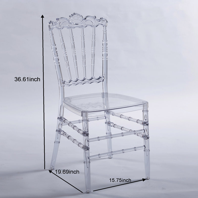 Chaise d'appoint de mariage, ensemble de salle à manger de base, ensemble de 4, siège en plastique