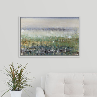 «Mist in the Field», peinture sur toile