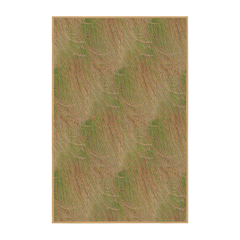Tapis décoratif vert Jasinski, Rectangle 5 pi x 7 pi