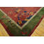 Grand tapis corail / saumon rose antique noué à la main des années 1920