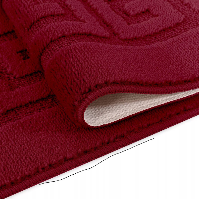 Aidelyn Non-Slip Indoor Doormat, Red, 40cm W x 60cm L