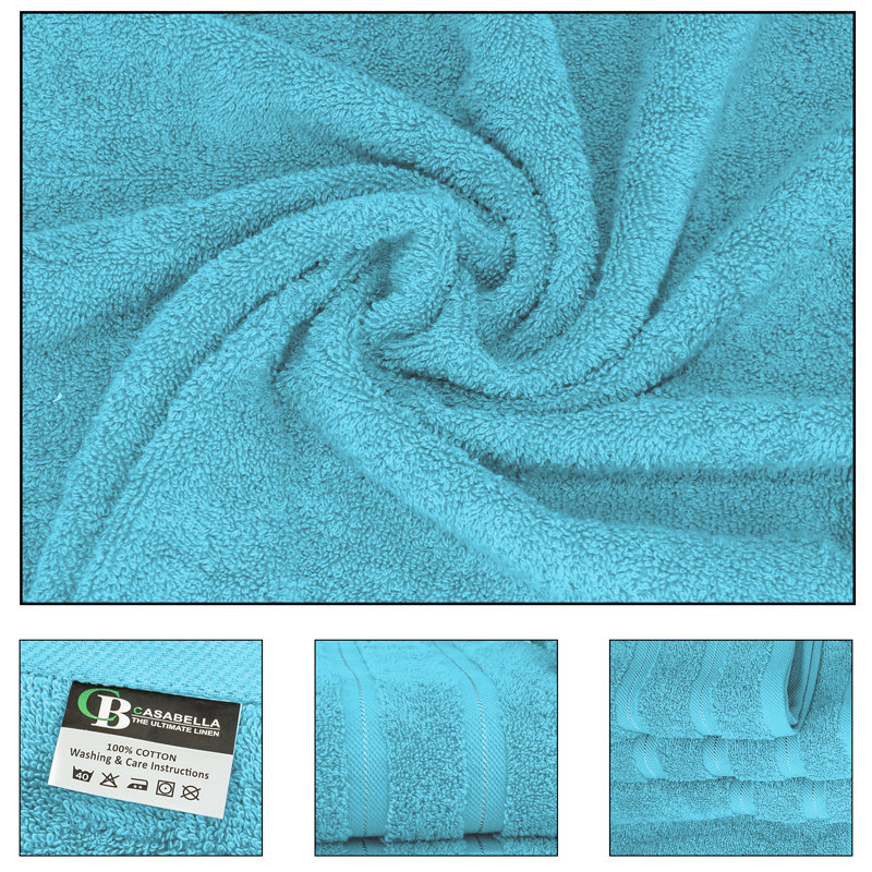 Casabella Luxury Hand Towel, Teal