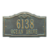 Gatewood Personalized Standard 2-Line Wall Address Plaque