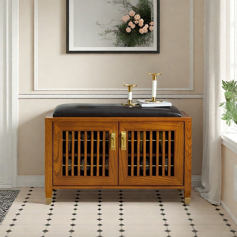 Tabouret à langer 31,5 po, Brun / bois brun