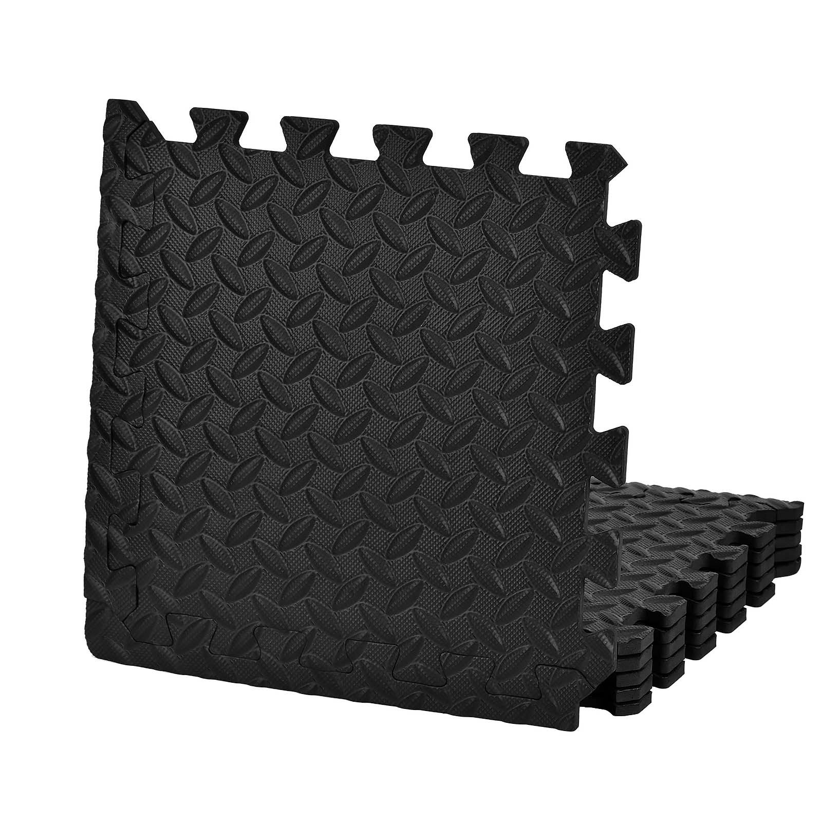 Coofel Exercise Mat Eva Foam Interlocking Tiles Protective Flooring For ...