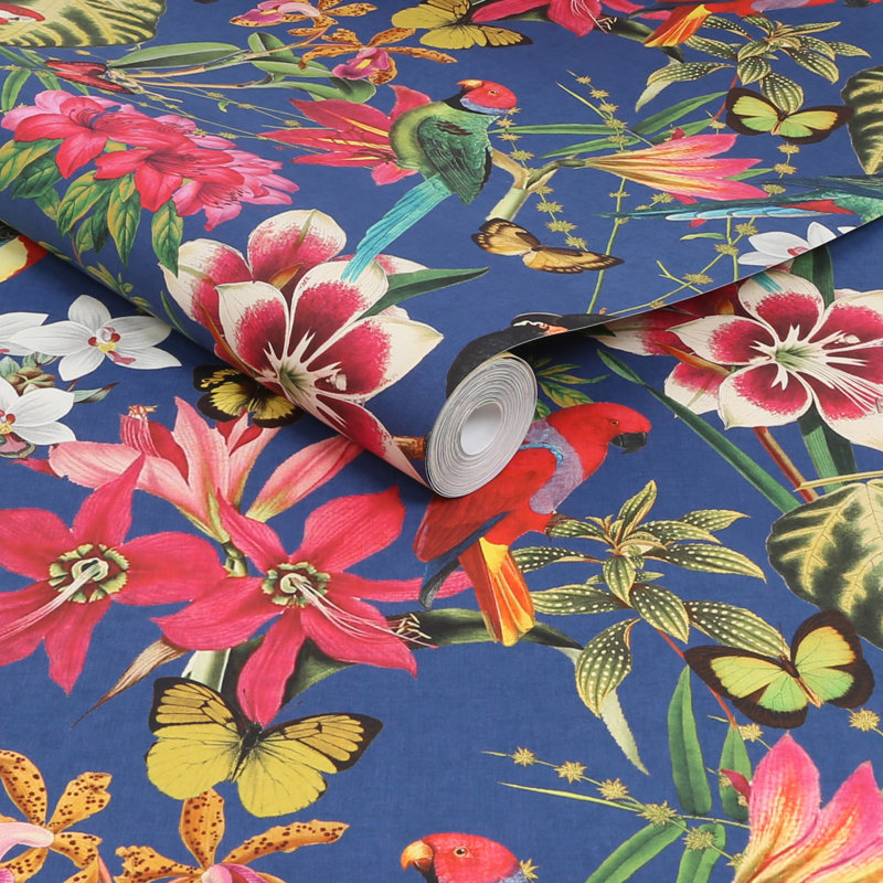 Envy Paradiso Multi Removable Wallpaper, Navy