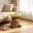 Resin Highland Cow Side Table