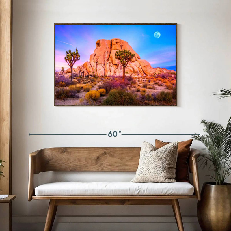 Joshua Tree National Park, Cadre flottant noyer, 43 po x 29 po