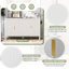 Armoire de rangement 57,5 po Modern Modern Stripe-774286178