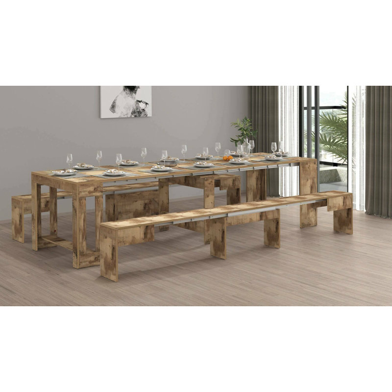 Nazish 4 -Person Dining Set, Maple