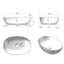 Lavabo vasque de salle de bain en résine brune - 22,63 po de longueur x 15,19 po de largeur, 5,9 po de hauteur, lavabo de style moderne et élégant, 22,63 po x 15,19 po x 5,9 po, finition attrayante