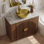 Meuble-lavabo simple 36 po avec comptoir en pierre et lavabo