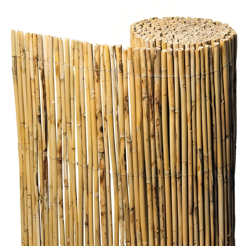Faucette 100cm H x 300cm W Brown Bamboo Yard/Privacy Fence