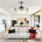 Small-CF 42"-3 Blades Modern Retractable Ceiling Fan with LED Light, Remote Control and Light Kit Included-97831773