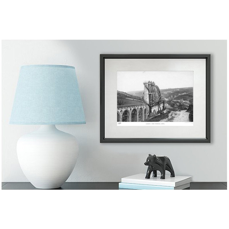 Laxey, The Wheel 1896 by Francis Frith - Single Picture Frame Print, 60cm H x 80cm W x 2.3cm D