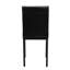 Bureau et chaise 2 pièces, structure en métal noir, revêtement en similicuir, plateau rectangulaire avec dessus en marbre pour les petits espaces de bureau, plateau de table, solution Space Home