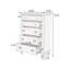 Mobilier de chambre à coucher 1 pièce