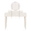 Luxury Vanity Desk With Round Mirror,height-adjustable, Stylish Dressing Table Set, 4 Drawers & Stool, Champagne 