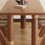 Bureau d'écriture brun en bois massif demi-cercle-1182281173
