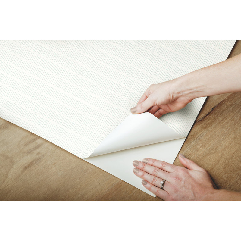 Rouleau de papier peint adhésif L 20 pi x l 20,5 po, Blanc cassé