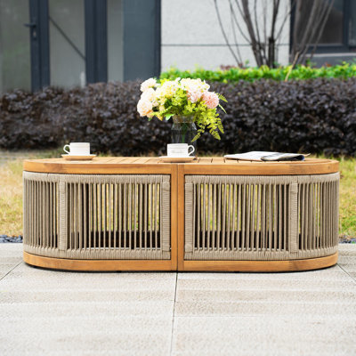 Table ovale en acacia