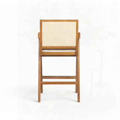 Tabouret de bar en plastique crème